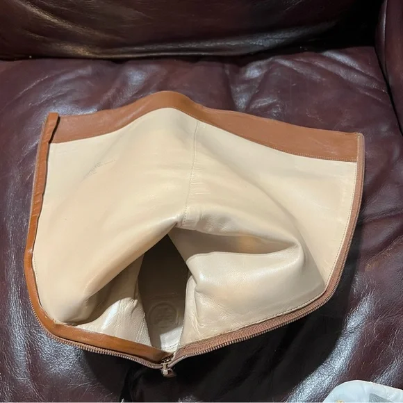 Tory Burch Sidney Leather Knee High Boots size 7 M - Picture 6 of 8